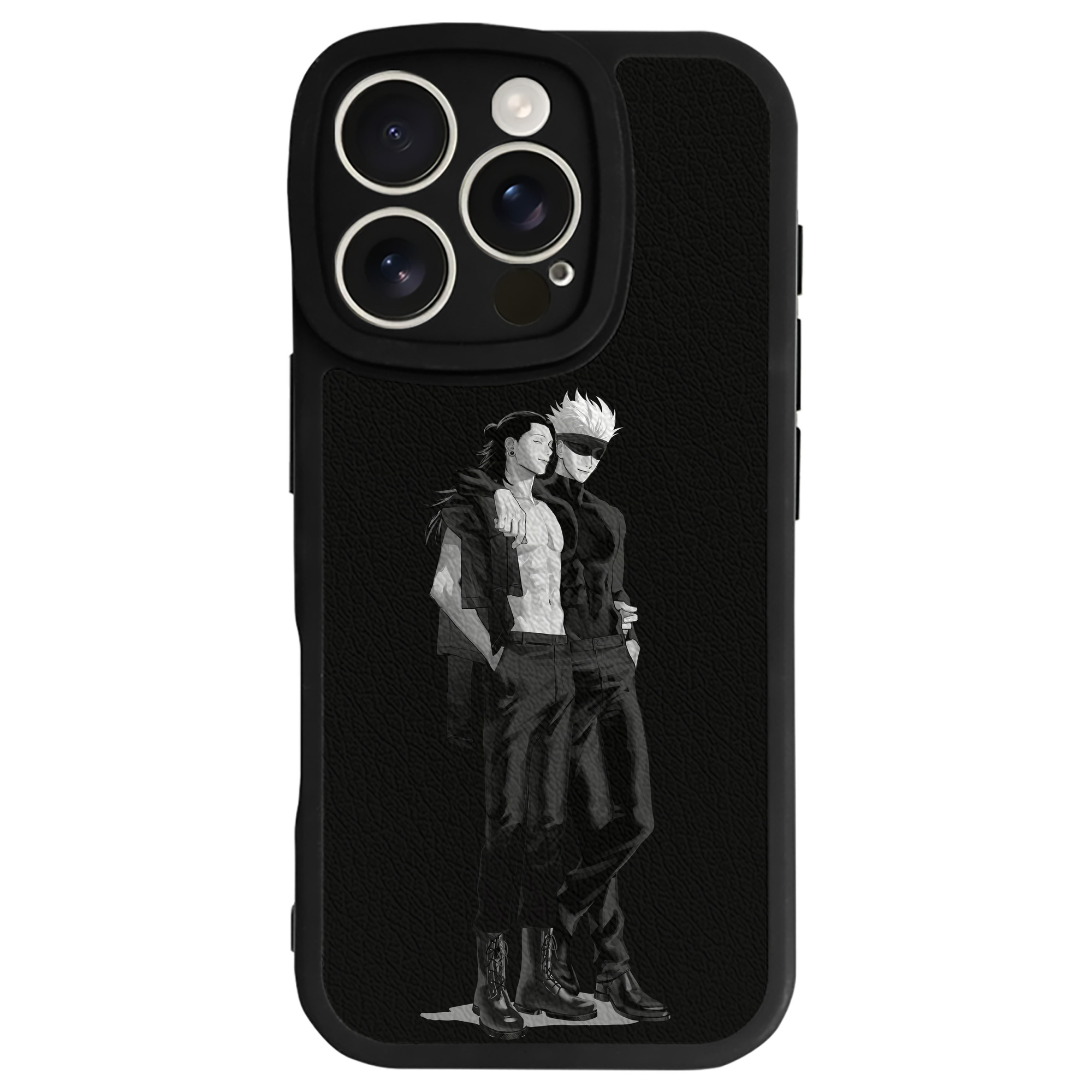 （画像用） 呪術廻戦 Jujutsu Kaisen 【iPhone 16シリーズ対応】シリコンスマホケース（レザー調） 材質：シリコン